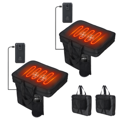 2-Pack Heated Massage Seat Cushions – Portable Chair Pads