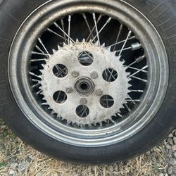 16” Chopper Rear Wheel Pirelli Rouge Tire 