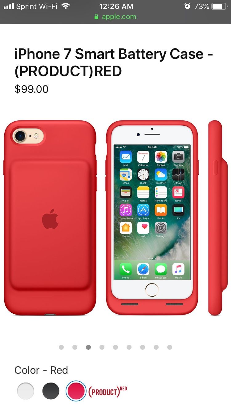 iPhone Smart back up Battery Case RED