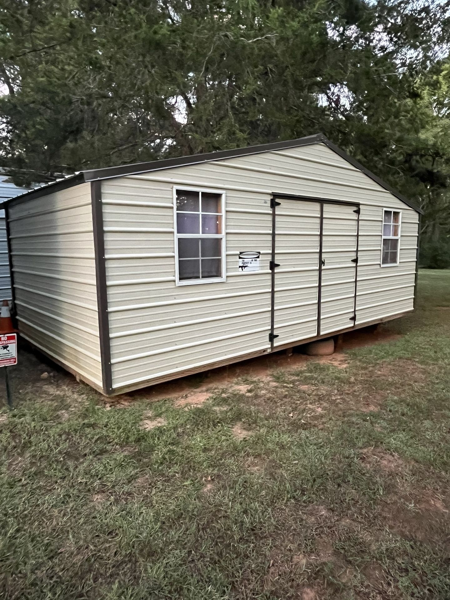 12X20 Metal Utility Shed