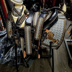 Montura Charra Bordada En Hilo De Algodón 