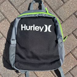 Hurley Back Pack. Green/Black. 