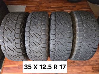 35 X 12.5 R 17 (4) TIRES NITTO AT