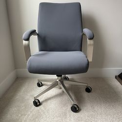 Blue Serta Office Chair, Adjustable 