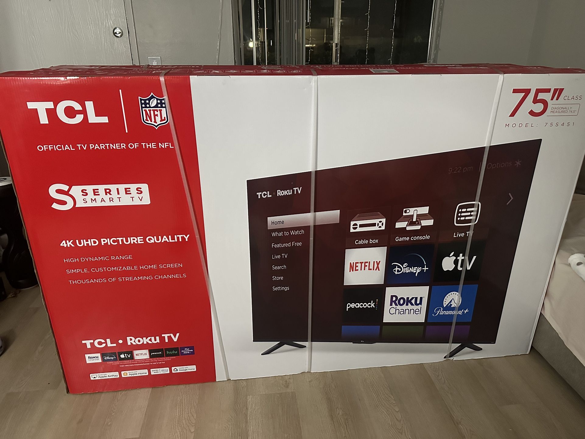 πΊ BRAND NEW 75β TCL Roku 4K Smart TV β FACTORY SEALED! π₯ $380 Each