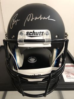 ROGER STAUBACH SIGNED HELMET 