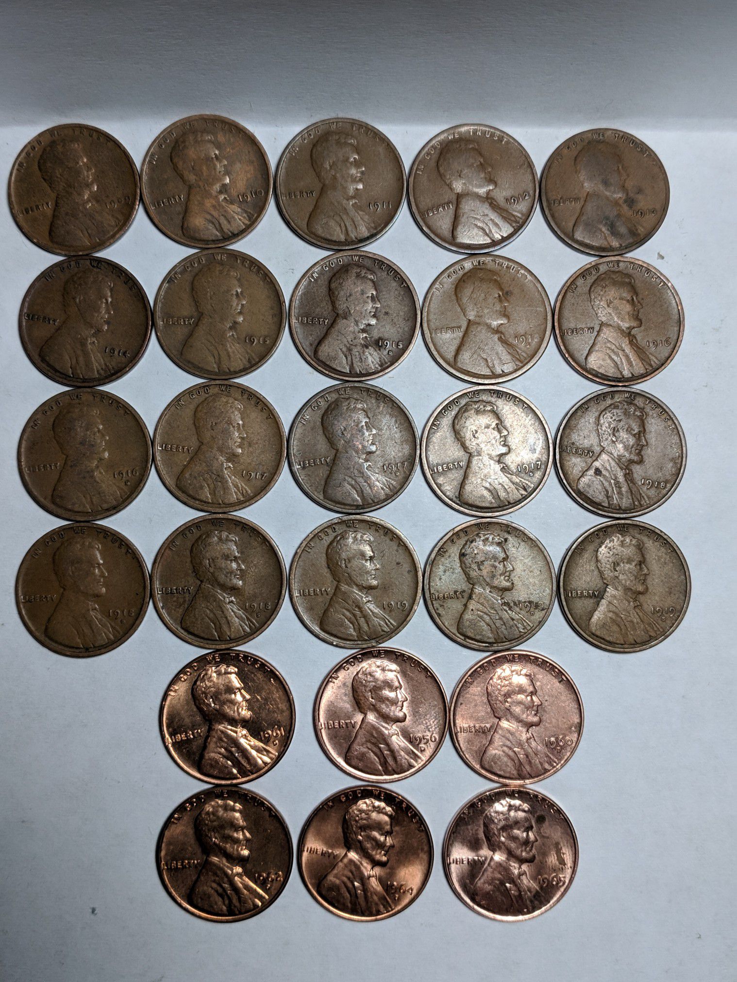 Lincoln Wheat Penny set (TEENS!)