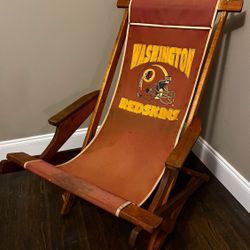 Vintage Washington Redskins commanders fold out chair