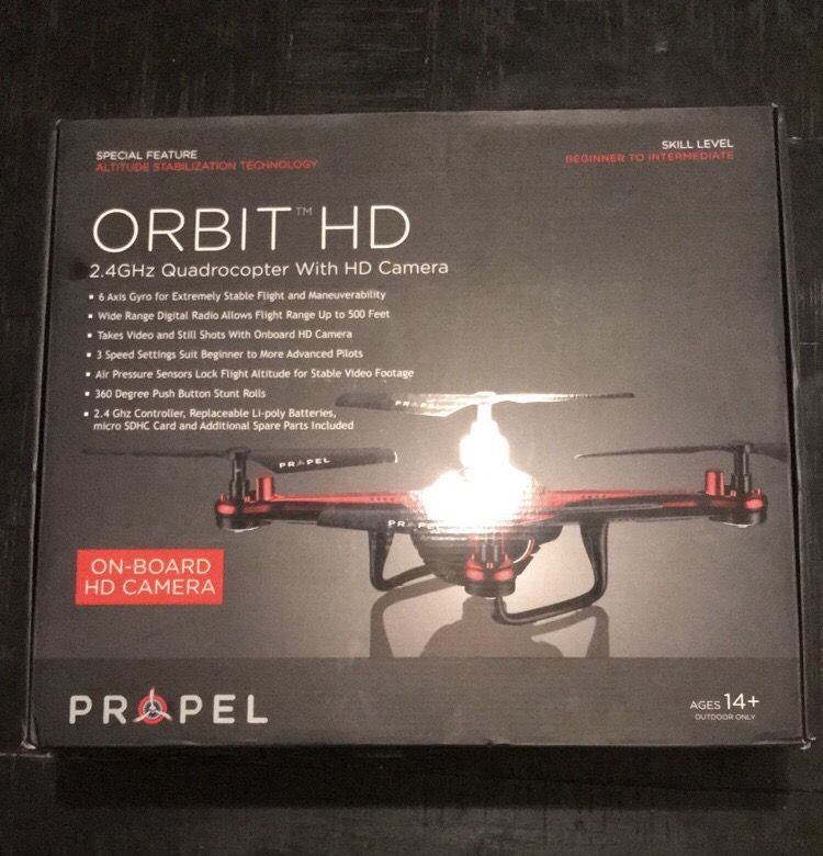 Propel Orbit HD 2.4GHz Quadrocopter Quadcopter Drone w/ HD Camera -