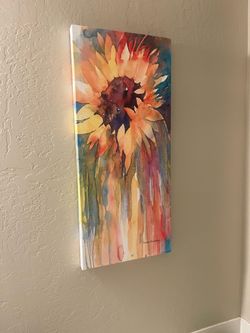 Sunflower canvas print