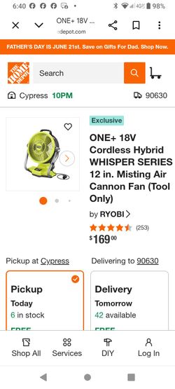 Ryobi one plus misting air cannon