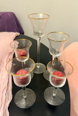 Glass candle votives