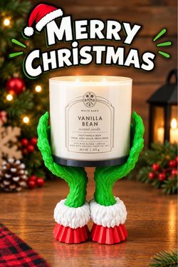 Grinch Holder Candle