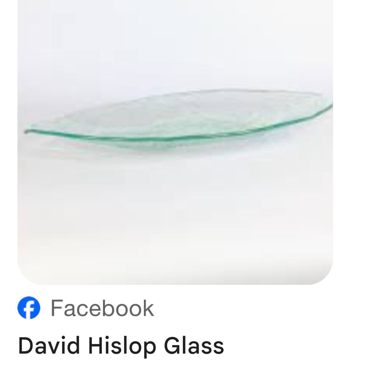 36.5” Slumped clear float glass bowl By David Hislop Glass