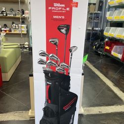 WILSON MENS 11-PIECE PROFILE COMPLETE STAND BAG BOX SET 25