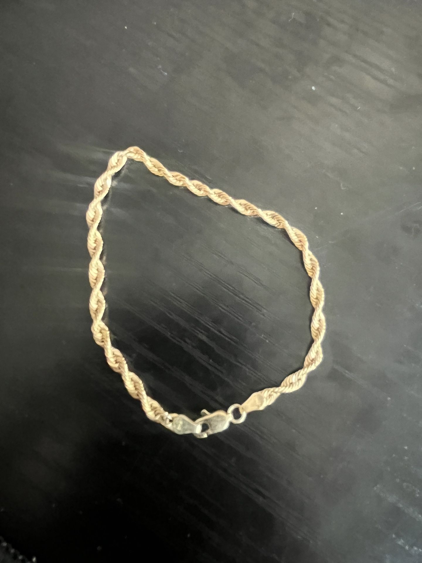 10k Rope Bracelet 