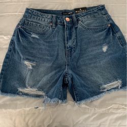 Denim shorts