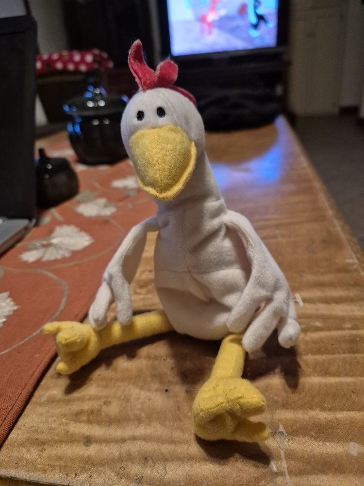 Foster Farms Imposter Chicken Driver Advertising Bean Bag 10” Plush Stuffed 1999