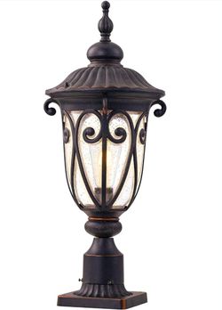Outdoor Post Light Fixture with Pier Mount
