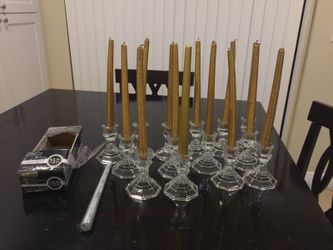 Candle holders & unscented candle tapers