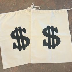 2 new cute tie money bags