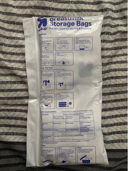 Breast milk storage bags