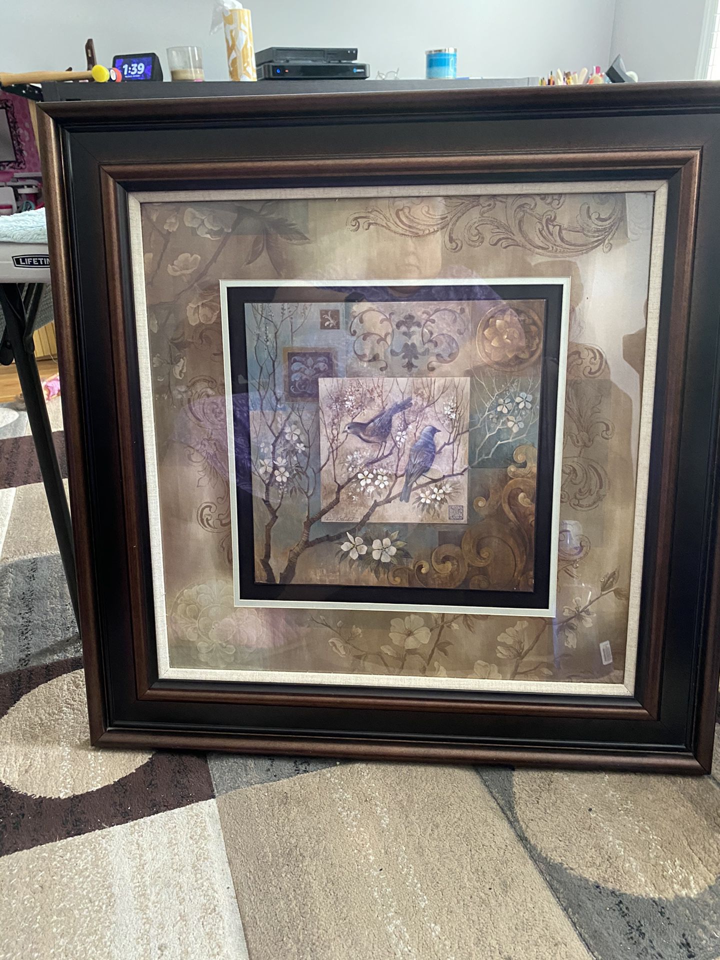 Large Square Framed Picture