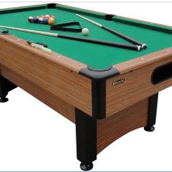 Mizerak Dynasty Space Saver 6.5' Billiard Table with Leg Levelers, Automatic Ball Return, and Classic Green Nylon Cloth