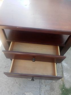 Night Stand Real Wood. Some Paint Chips And Scratches. 