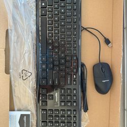 Keyboard And Mouse- wired