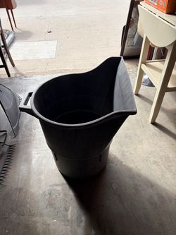 Catchy dustpan trash can