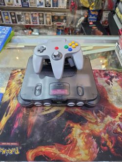 Nintendo 64 N64 Console Bundle Funtastic Smoke Grey