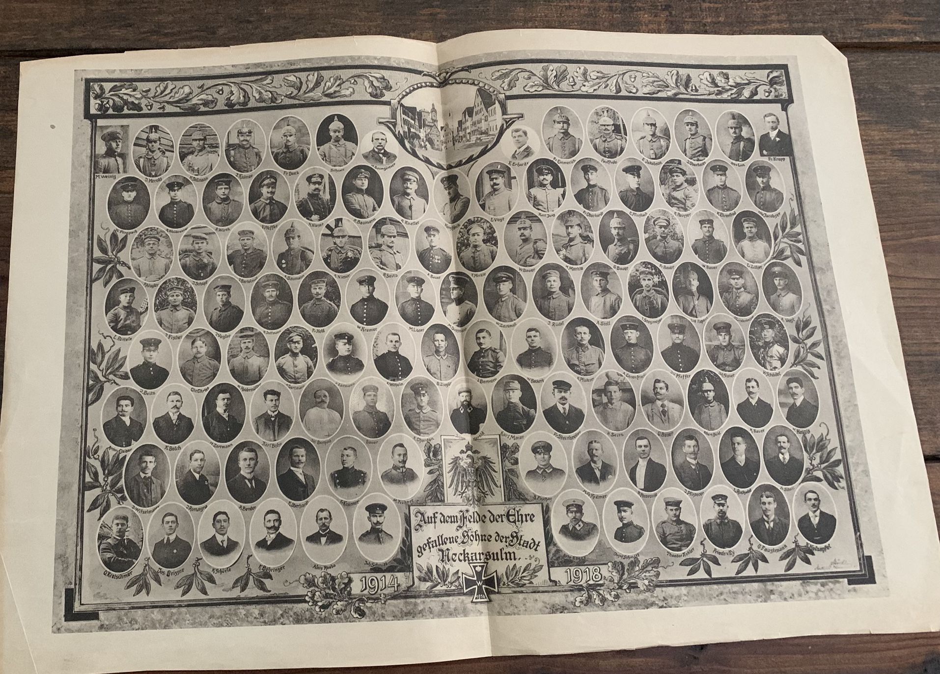 WW1 German Honor Sheet For Fallen Soldiers