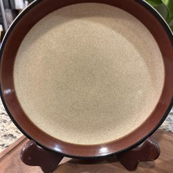 Vintage Sakura Fine China Brown 7.5” plate Set Of 5 Plates