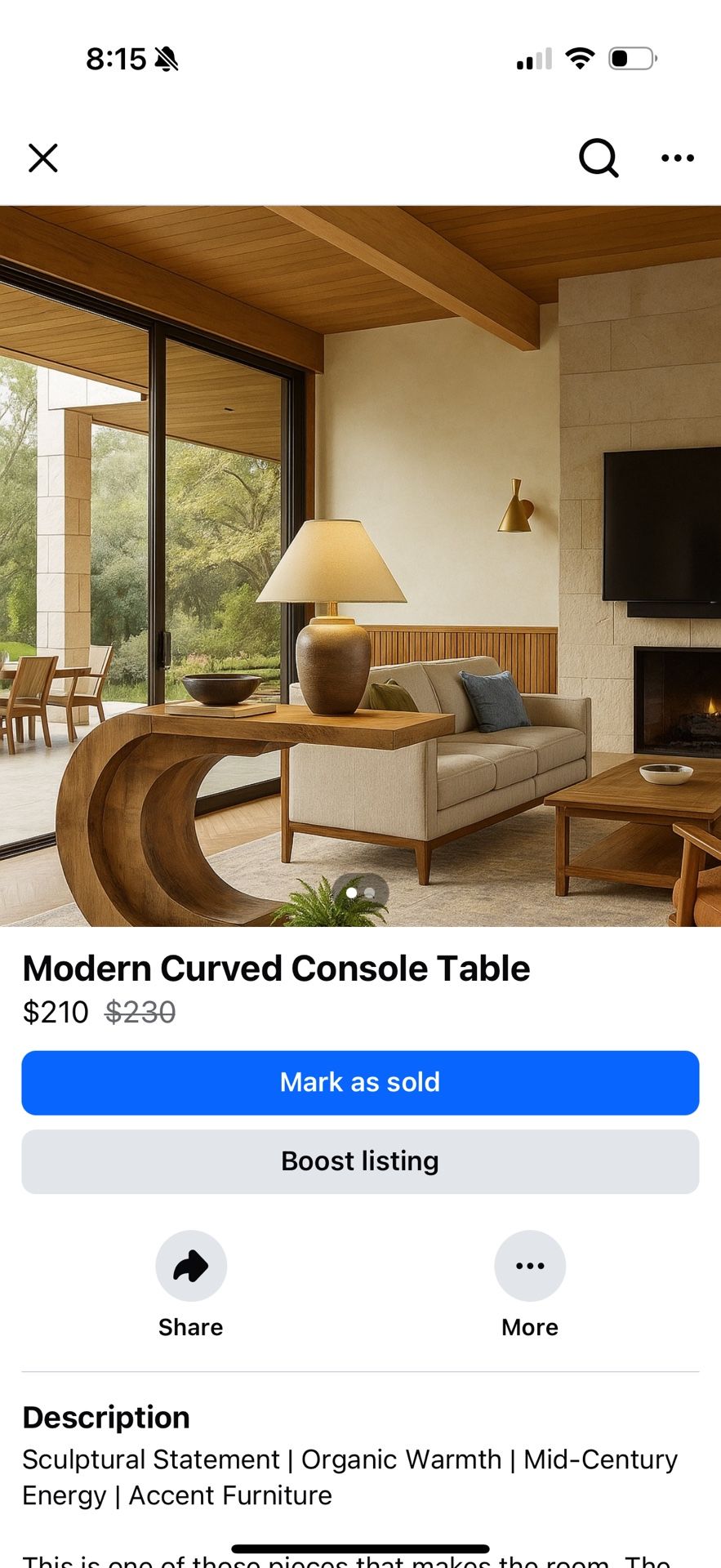 Modern Console Table