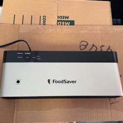 FoodSaver Compact Vacuum Sealing Machine Stainless Steel & Black VS0150