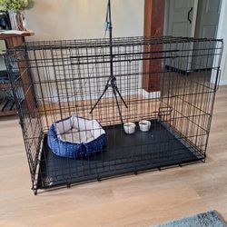 Two Door Foldable Dog Cage