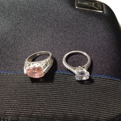 Two Beautiful Silver Rings