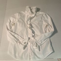 Ralph Lauren Woman’s Ruffle Long Sleeve Shirt