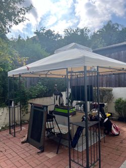 Outdoor canopy frame