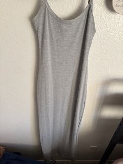 Gray Tank Top Maxi Dress
