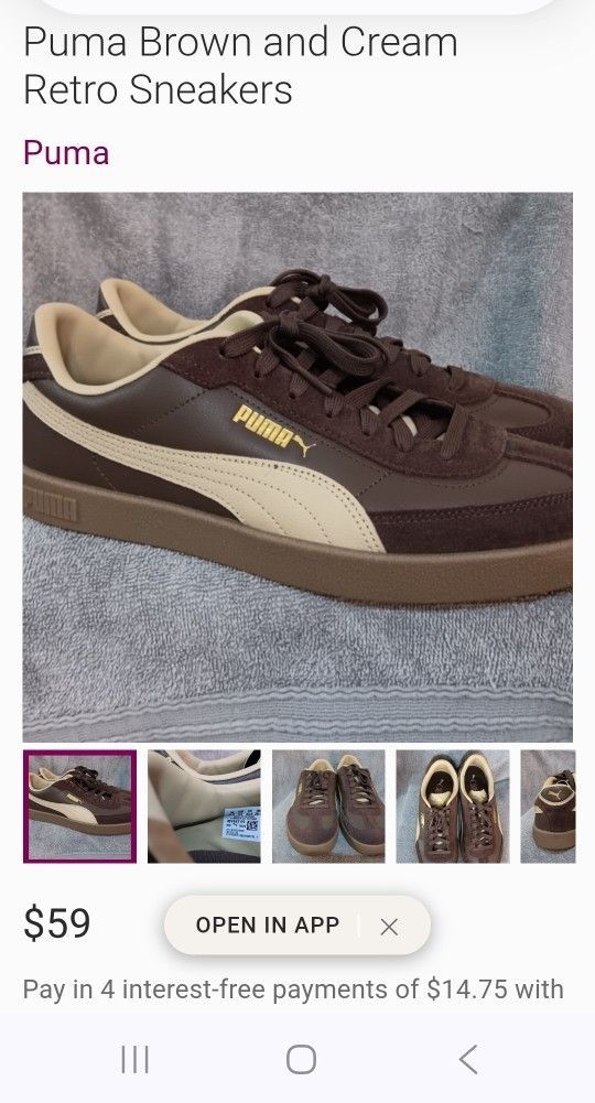 Brand New Pair Of Puma Court Tennis Shoes Size 10½