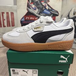 Puma Palermo Moda White / Black Women's 7 Casual Lace Up Sneakers 397727-01