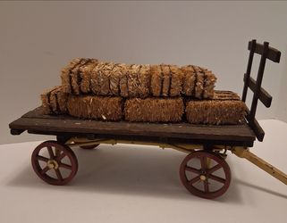 VINTAGE HANDMADE HAY WAGON