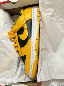Nike Dunk Low Retro Black/goldenrod-white Size9