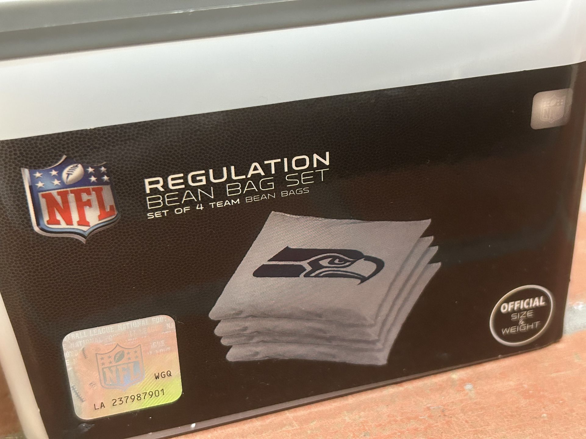 Seattle Seahawks Regulation Bean Bag Set NEW