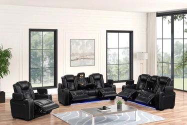 Reclining 3pc Black 🤓🤪😎🥰😘