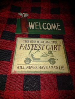 2 Golf Signs