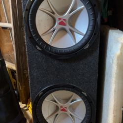2 12” Kickr Subs With Box 