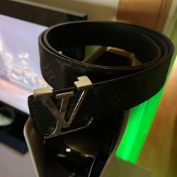 Lv belt grey /silver Monogram 